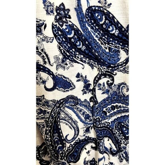 Women's Sleeveless Paisley Print V Neck Tank Tops Blouse Shirts - Picture 5 of 9